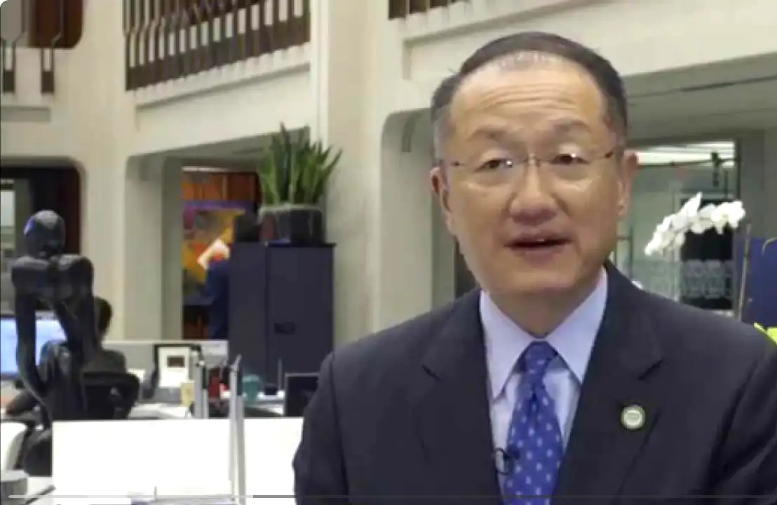 World Bank representative speaking about the plan to end hunger.