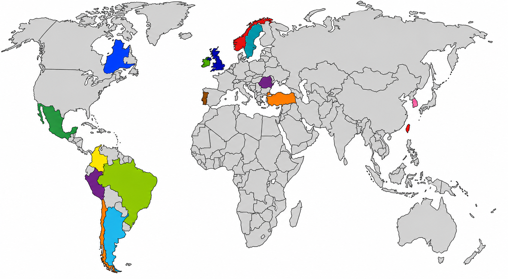 Global Action Map showing companies making strides to protect children from unhealthy food marketing