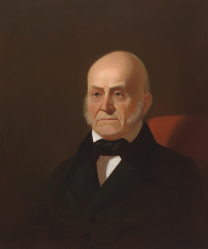 Portrait of John Quincy Adams, 6th U.S. President, in formal attire.