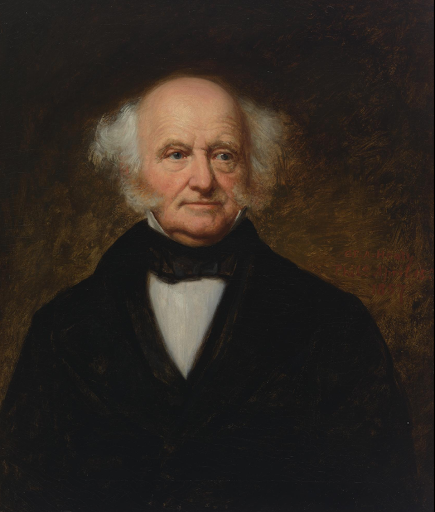 Portrait of Martin Van Buren, 8th U.S. President, in formal attire.