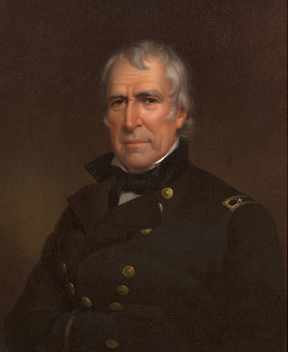 Portrait of Zachary Taylor in military uniform